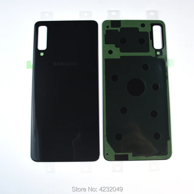 10 шт заднее стекло samsung Galaxy A7 крышка батареи A750 чехол A750F SM-A750 задняя дверь корпус стеклянная панель Замена