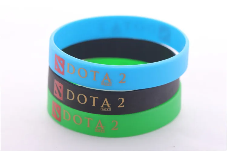 JINSE модные револьверные игры силиконовые DOTA 2 браслеты зеленый синий черный