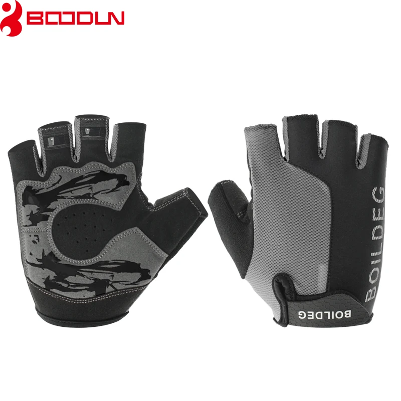 

Boodun Brand Gym Half Finger Gloves Men Women Summer Fitness Dumbbells Weight Lifting Professional Sports Gloves Mesh Gloves