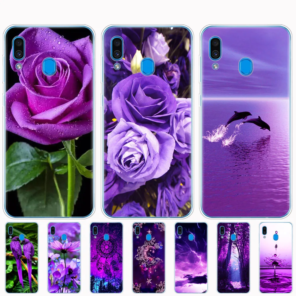 Чехол для Samsung A50 чехол Galaxy A60 A10 A30 A40 A70 A 50 2019 A9 A7 2018 infinity on purple|Бамперы| |