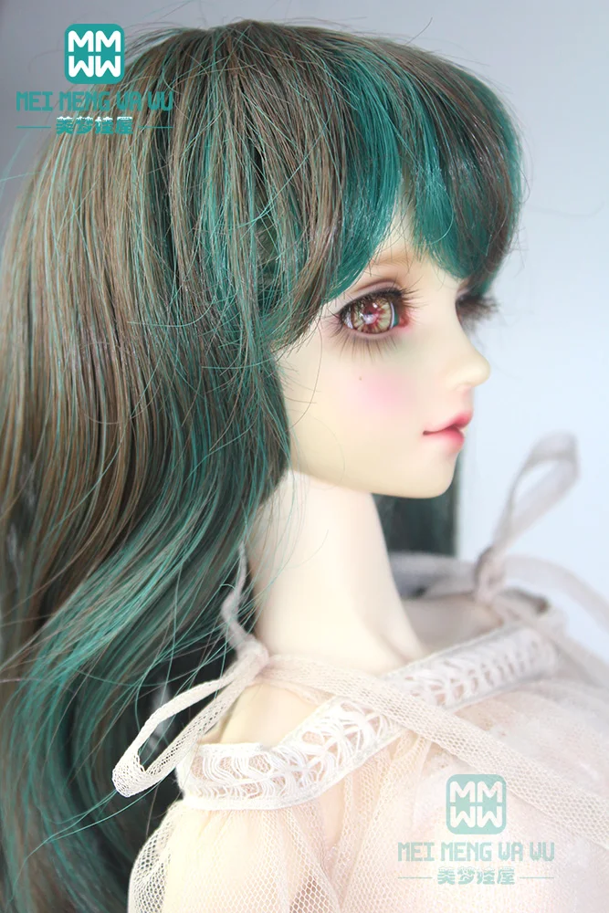 Парик для кукол 1/3 1/4 1/6 BJD/Аксессуары SD подходящие длинные куклы Wavey волосы черного