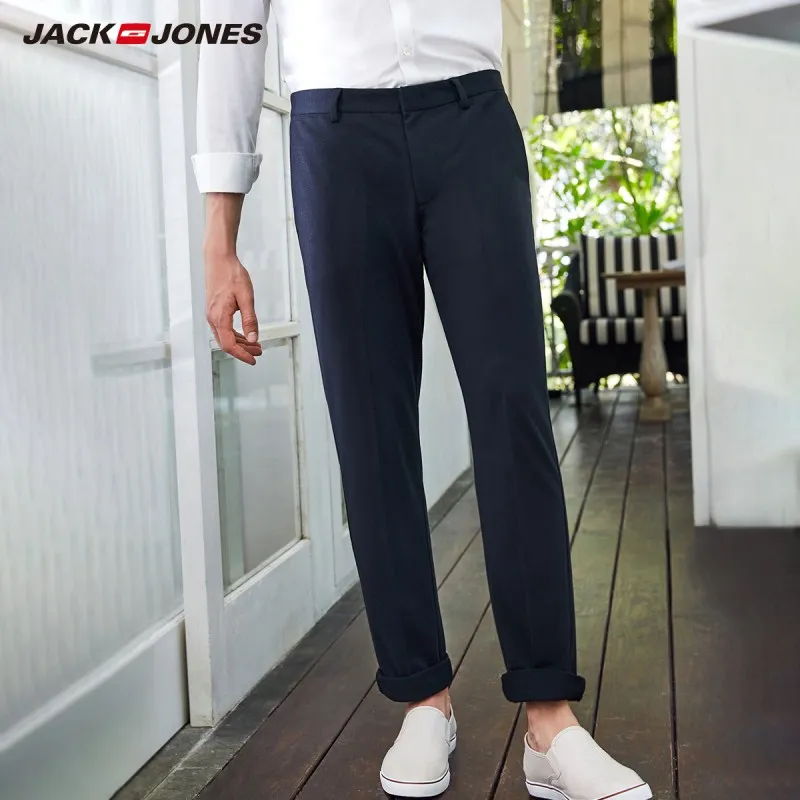 Мужские облегающие повседневные брюки JackJones E | 219214501|Повседневные брюки|