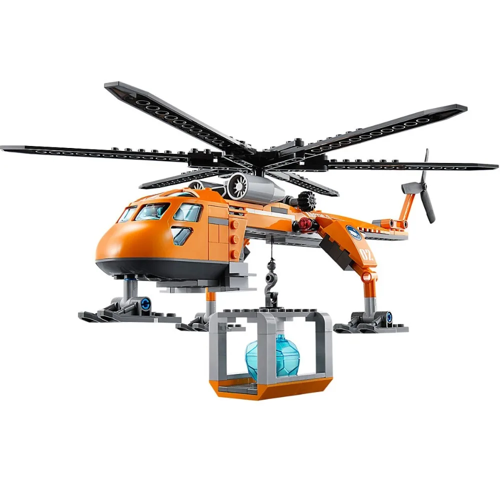 273 шт. строительные блоки Arctic Helicrane City 60034 модели игрушек для детей подарок