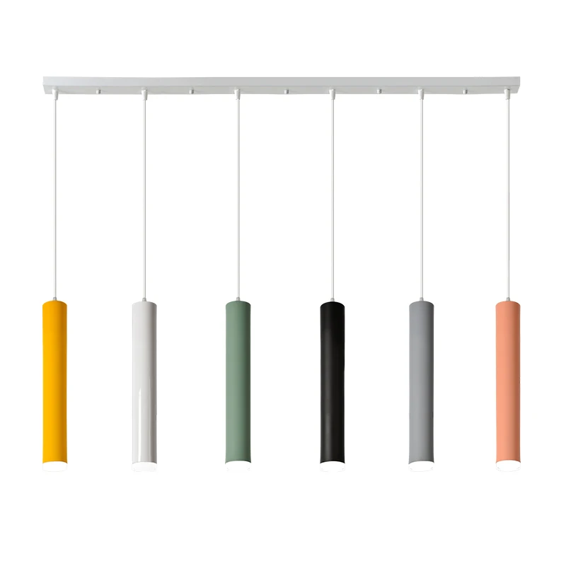Скандинавские Цветные Висячие светильники Современный простой Макарон цвета