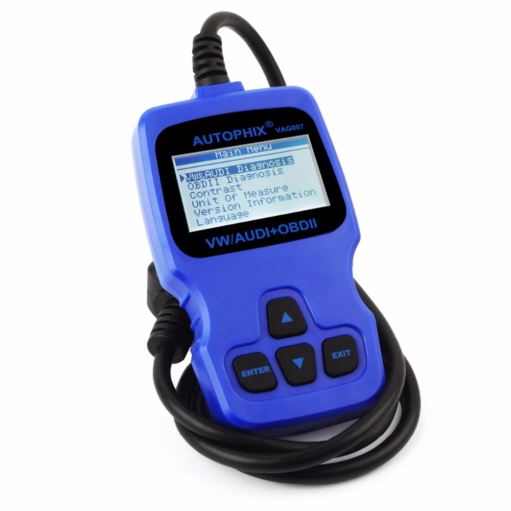 Высокое качество odb odb2 Автосканер vag007 для Audi OBD2 сканер Поддержка ABS Airbag SRS VW