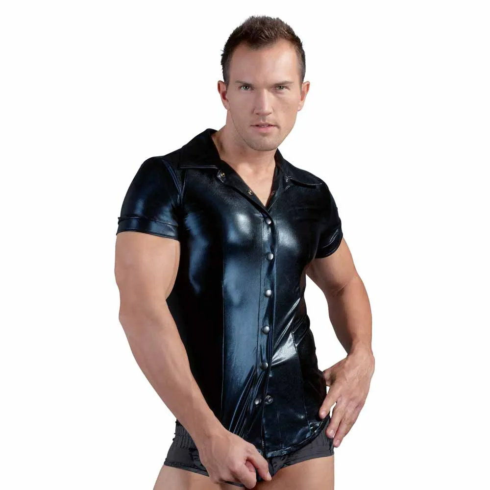 

Single Line Latex rubber be customized good body sexy leather costume erotic lingerie fetish wear for men full open clothes