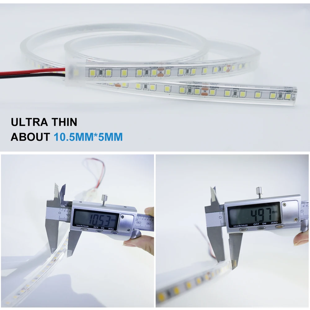 Новый 24В Светодиодные ленты SMD 2835 120 светодиодов/m Открытый Водонепроницаемый