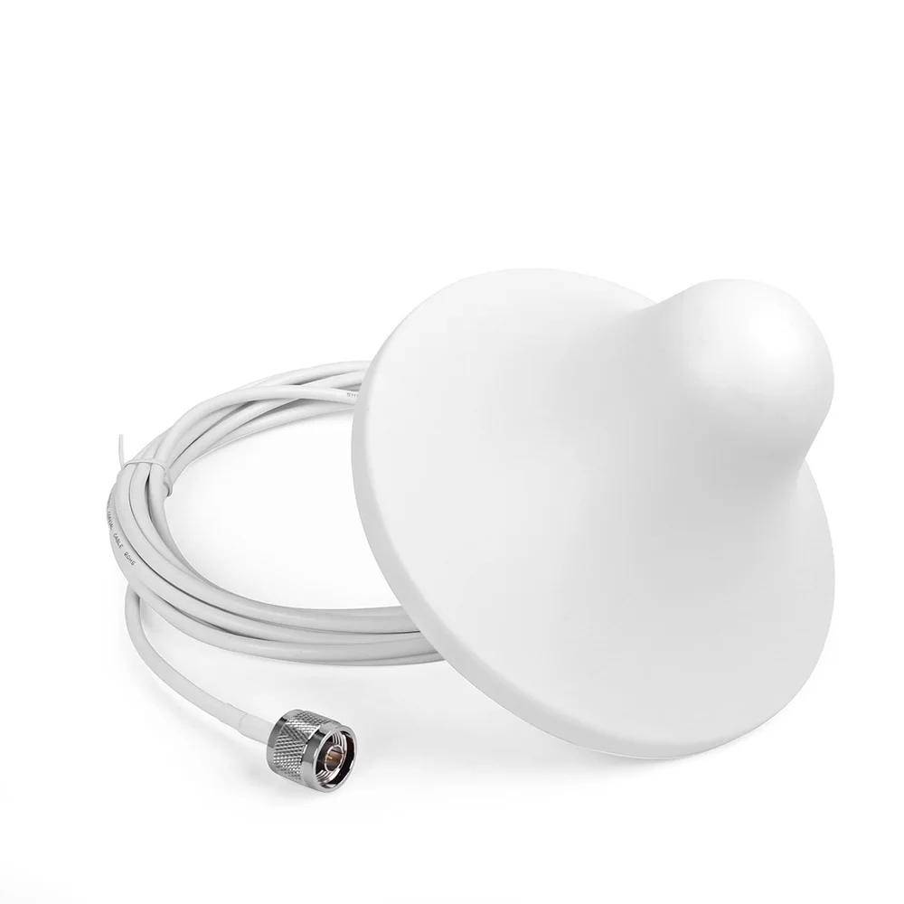 5dBi 800-2500MHz Indoor antenna 2G 3G 4G Ceiling internal Antenna with N Male Connector 10m Cable for 3G Signal Booster Repeater
