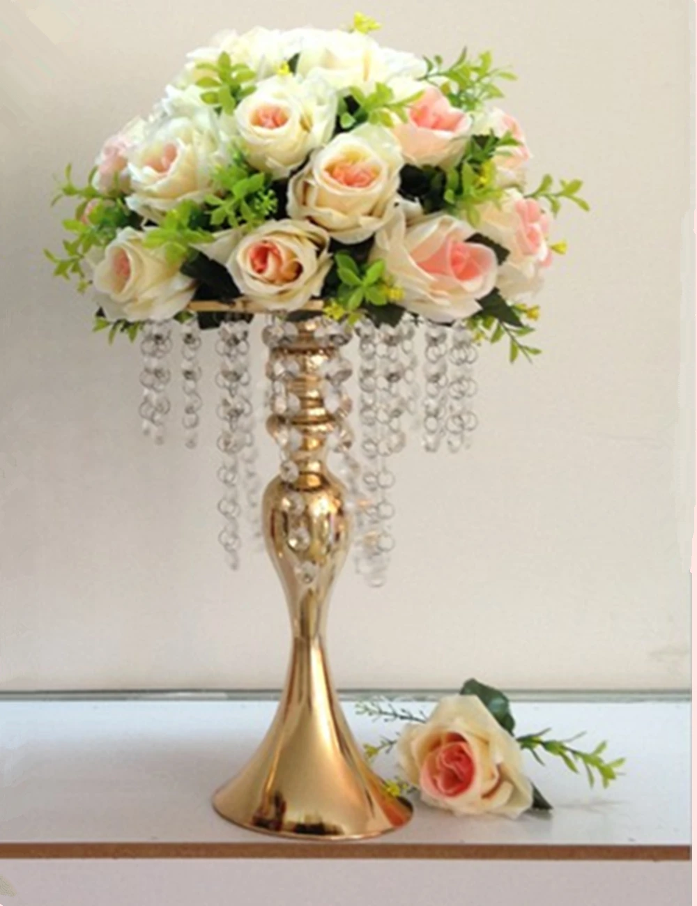 Новое поступление золотой и серебряный Свадебный Хрустальный Настольный