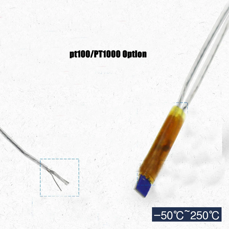 PT100 датчик температуры голый Тип тонкая пленка Платина PT100 2B резистор Heraeus Платиновый датчик сопротивления термометр 2 ядра 1 м