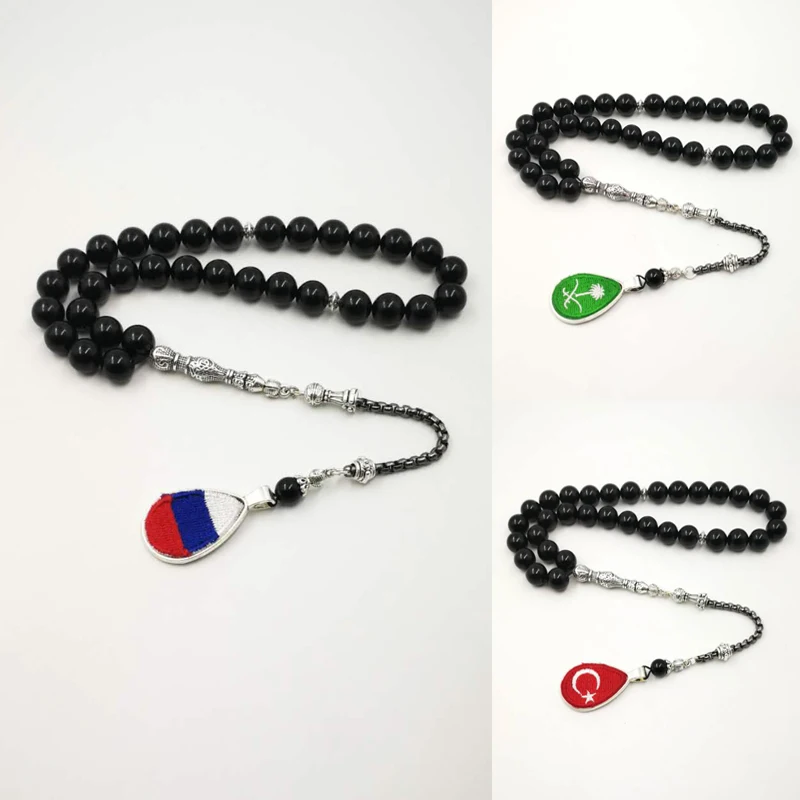 Логотип для страны Tasbih мужская модель Вышитый Флаг России Саудовской Аравии флаг