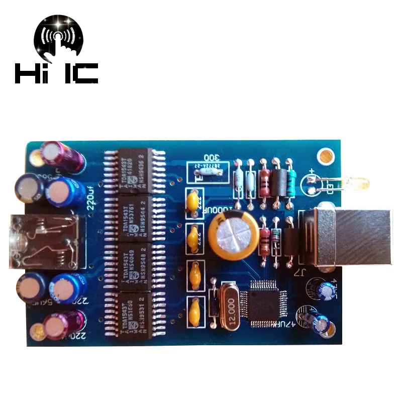 HiFi Цифровой аудио декодер параллельный 4 Road * TDA1543 DAC вход OTG/USB выход] 3 5 мм