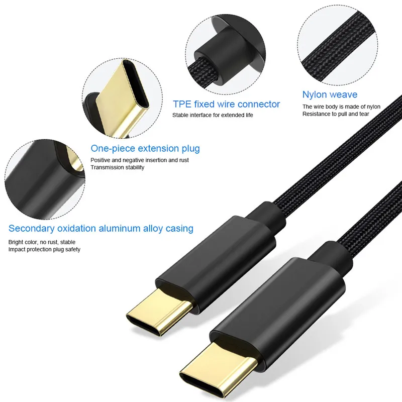 Usb type-C кабель 3A Быстрый кабель USBC к USB C для samsung S9 S8 Note 9 8 PD Быстрая зарядка зарядное устройство Шнур USB-C кабель type-C