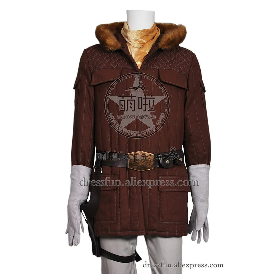 Костюм для косплея Звездные войны Han Solo In Hoth Gear коричневая куртка новая форма