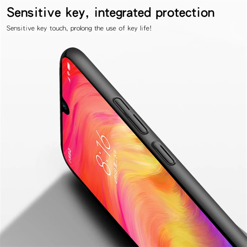 Чехол для Xiaomi Redmi Note 7 Pro ультра тонкий защитный жесткий чехол из поликарбоната |
