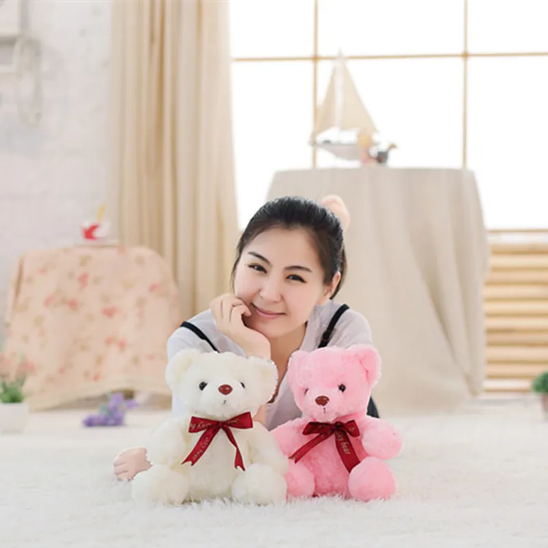 

1pc Sitting Size 25cm Luminous Plush Toy,Stuffed Animal Teddy Bear Stuffed Doll Baby Sleeping Toy Lowest Price Best Gift for Kid