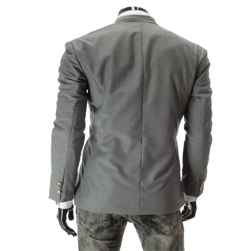 2018 Top Brand Fashion Men's Suit Jacket Slim Asymmetrical Design Tuxedo 3 Color 4 Size Business Dropshipping NZ55 | Мужская одежда
