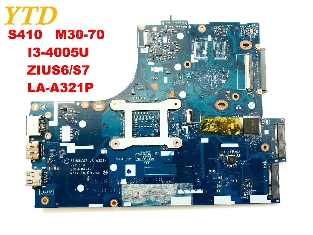 Original for Lenovo S410 laptop motherboard M30-70 I3-4005U ZIUS6S7 LA-A321 Ptested good free shipping | Компьютеры и офис