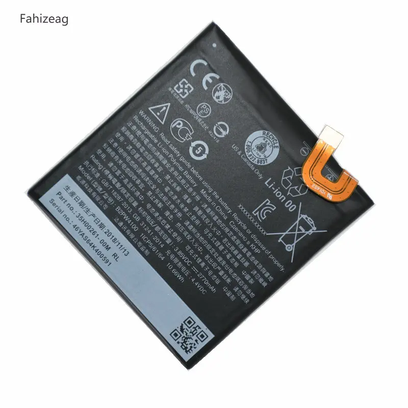 Fahizeag 2770 мАч/10.66Wh B2PW4100 Мобильная сменная батарея для мобильного телефона HTC Google