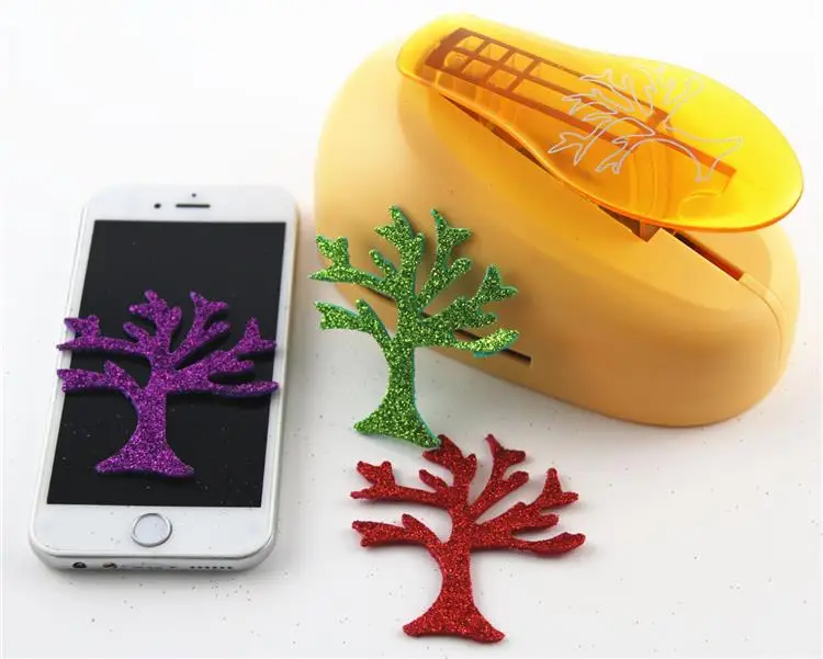 

free ship 76mm christmas tree scrapbooking punches craft punch perfurador paper cutter furadores de papel para scrapbook