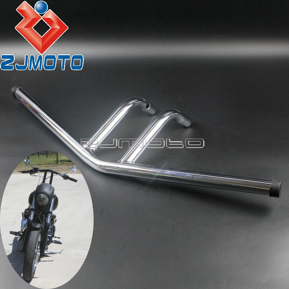 Универсальный мотоциклетный T Bar 1 дюйм руль для виски Harley Sportster Dyna Cafe Racer Chopper Bobber
