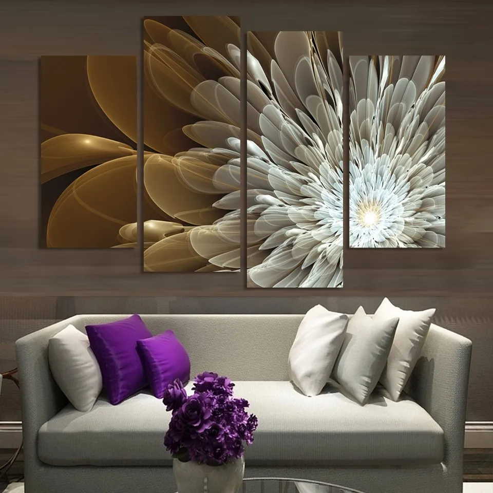 

Wall Art Pictures HD Prints 4 Pieces Ship Sunshine Seascape Paintings Decor For Home Living Room Modular Canvas Poster Framework