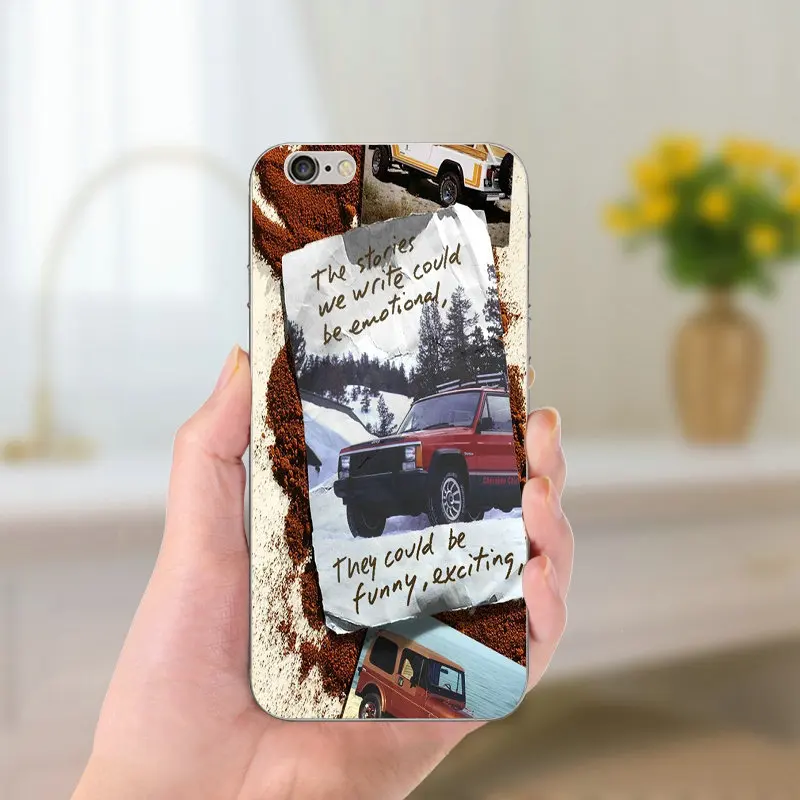 Jeeps Wrangler мягкие чехлы для телефонов из ТПУ iPhone 8 7 6 6S Plus X 5 5S SE 5C Coque Shell Тонкий