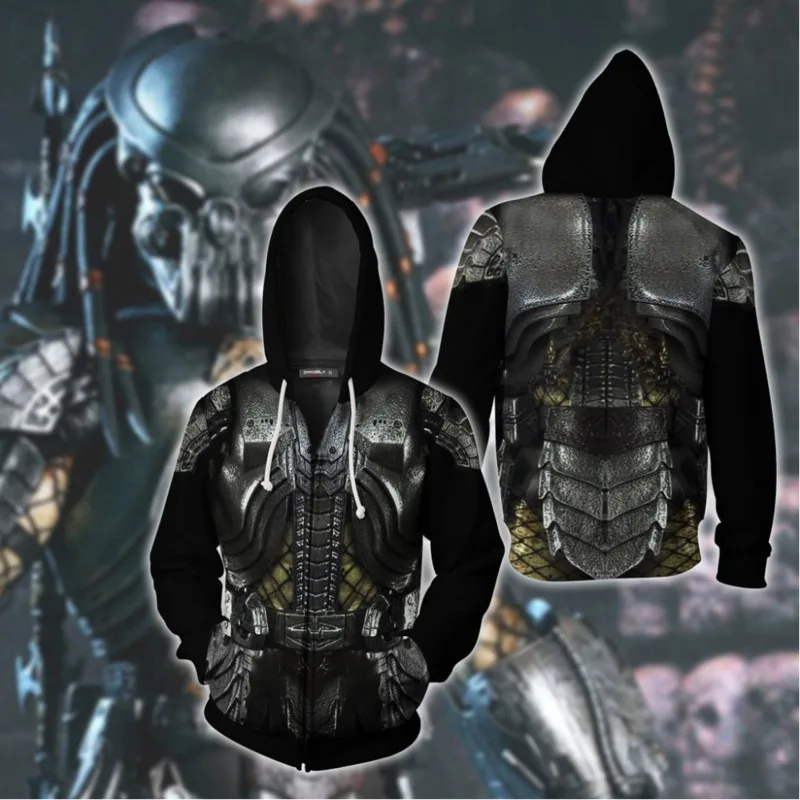 Толстовка с длинным рукавом Alien Vs Predator для мужчин и женщин повседневная толстовка