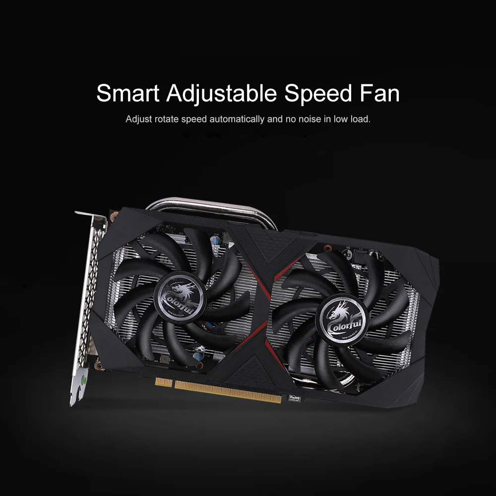 Красочные GeForce GTX 1660 6G графическая карта GDDR5 192bit 8Pin DP+ HD+ DVI графическая карта для игрового ПК