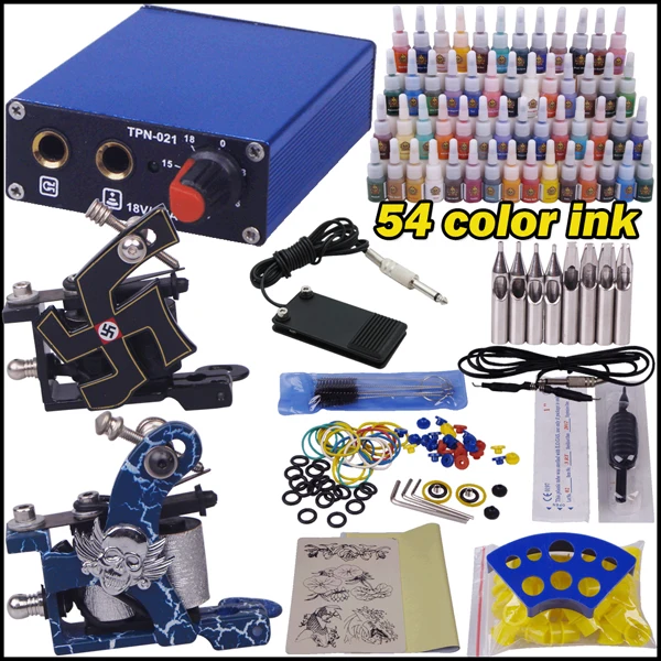 Тату машинка с чернилами 2 шт.|tattoo machine set|starter tattookit tattoo |