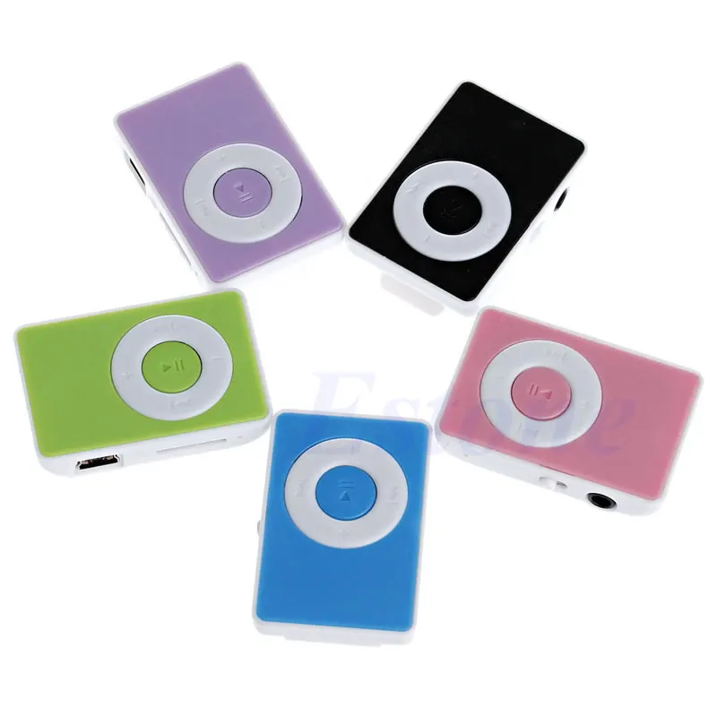 1 шт. мини зажим USB портативный музыкальный mp3 плеер Поддержка 32 ГБ Micro SD TF карта +