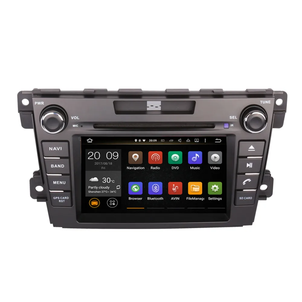 Android 8 0 Octa Core 4 Гб + 32 ГБ Автомобильный ПК GPS головное устройство для Mazda CX 7 2007 2008 2009