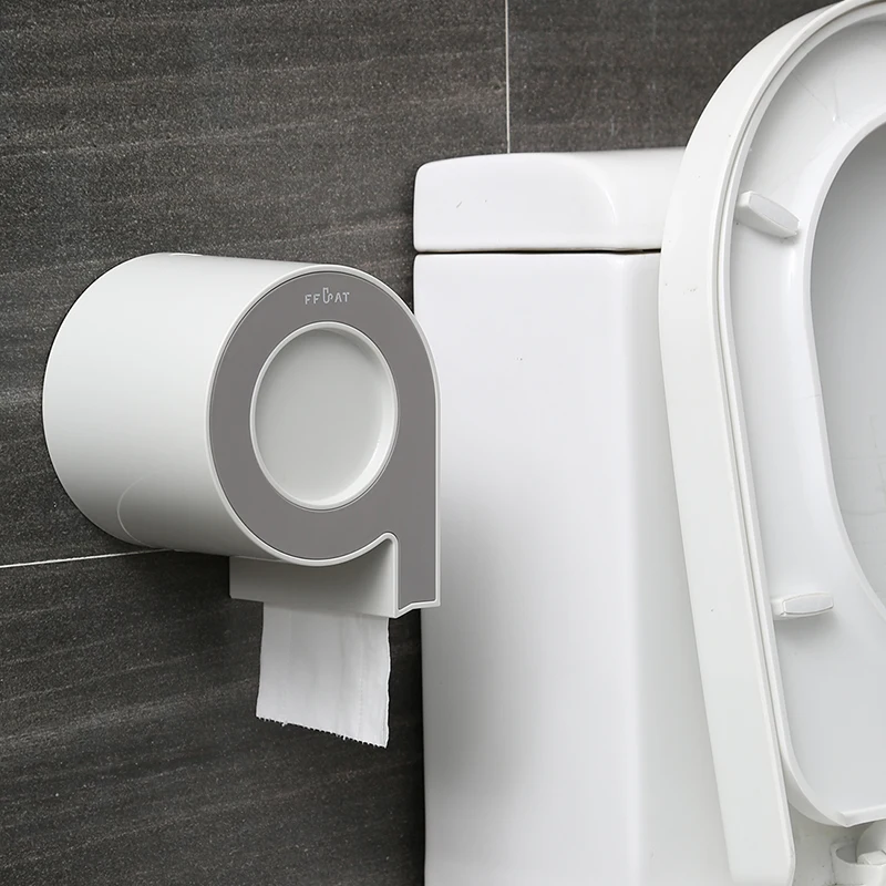 

A1 Household toilet paper holder waterproof toilet bathroom tube tissue box reel toilet bathroom wall-mounted LO62240