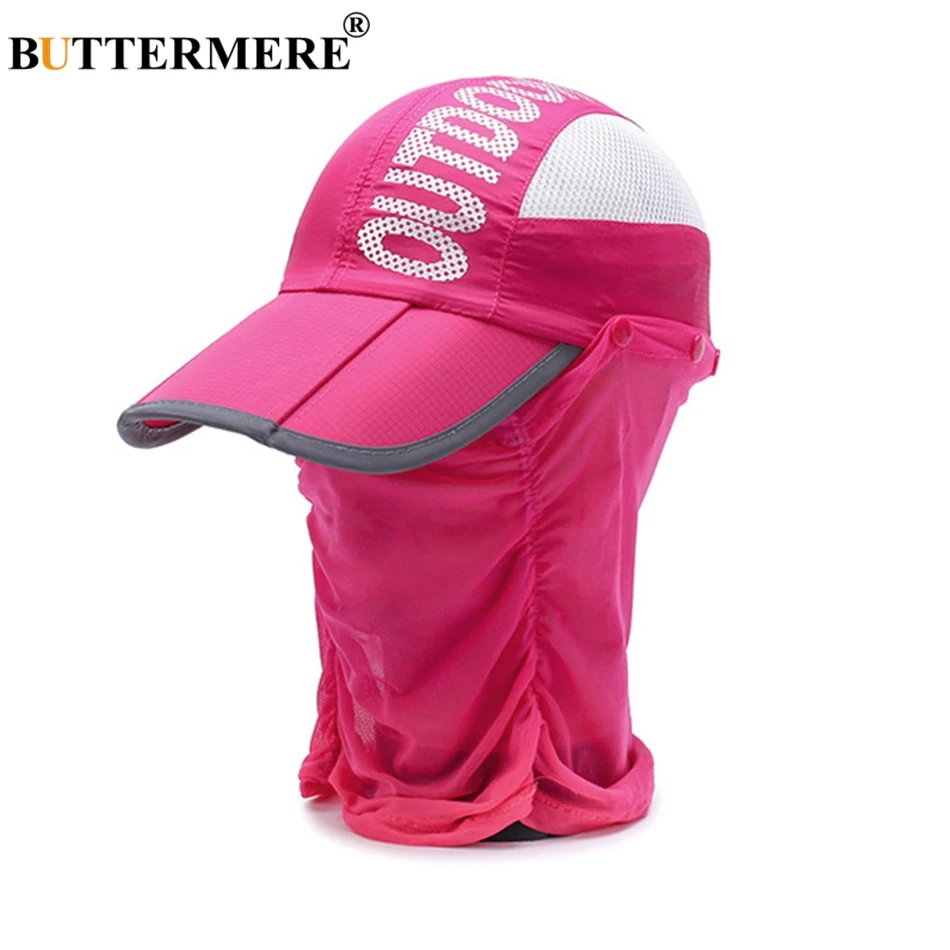 BUTTERMERE, бейсболка с длинными полями, мужская, темно-синяя, дышащая, Snapback, шапки, женские, с принтом, складная, летняя, для кемпинга, защита лица, Солнцезащитная шляпа