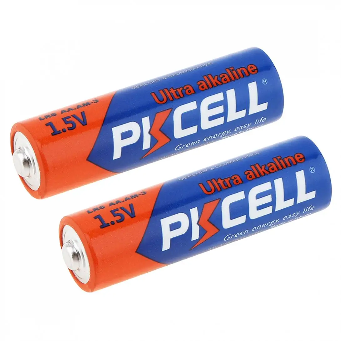 PKCELL 4pcs AA LR6 1.5V MN1500 Alkaline Dry Battery E91 AM3 Primary Batteries for Camera / Mouse Shaver High Quality|Батарейки| |