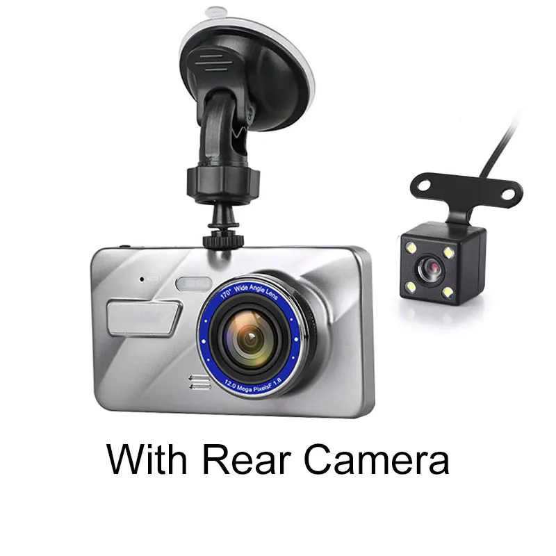 Dual Lens Olysine, 4 дюйма, Full HD, 1080 P, Автомобильный видеорегистратор, камера с двумя объективами, видеорегистратор с ips экраном, видеорегистратор для вождения, видеорегистратор, Автомобильный регистратор - Название цвета: Dual Lens