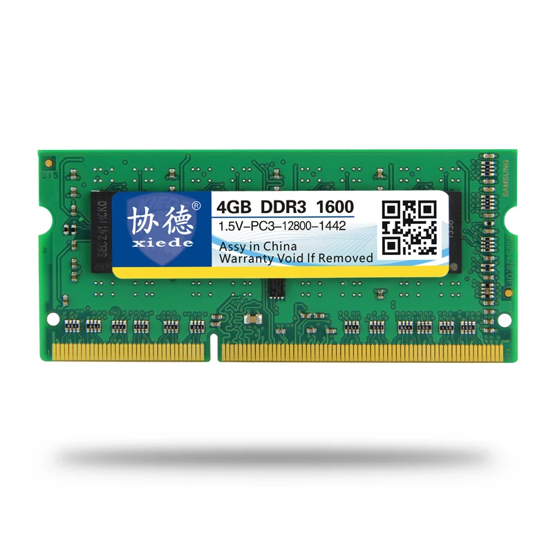 Оперативная память Xiede DDR3 1600 МГц 2 ГБ 4 8 для ноутбука модуль памяти Sodimm DDR 3 1333 1066 PC3