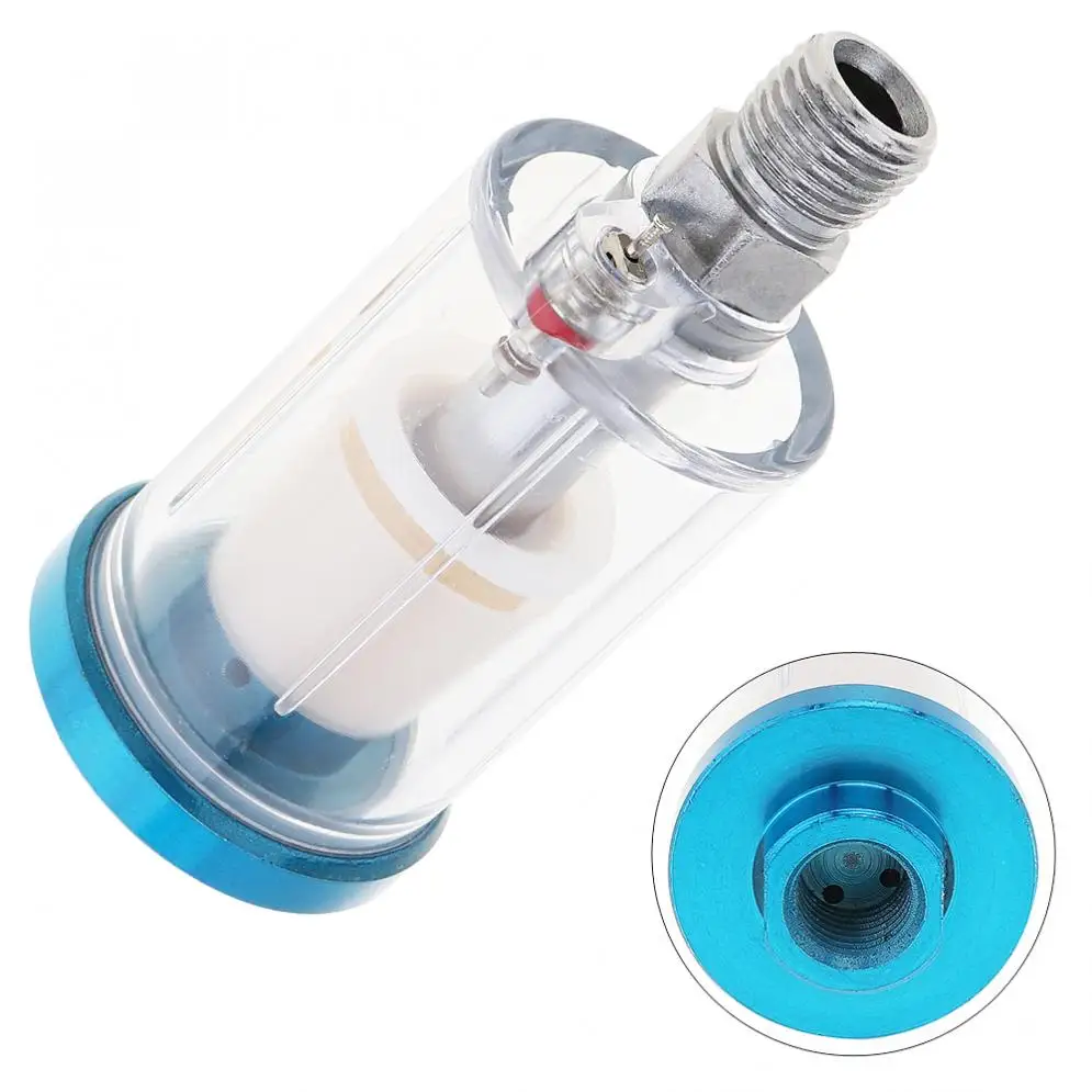 

Air Filter 1/4 Inch Sprayer Air Line Mini Filter Spray Gun Water Trap Clear Painting Moisture Spray Gun Accessories