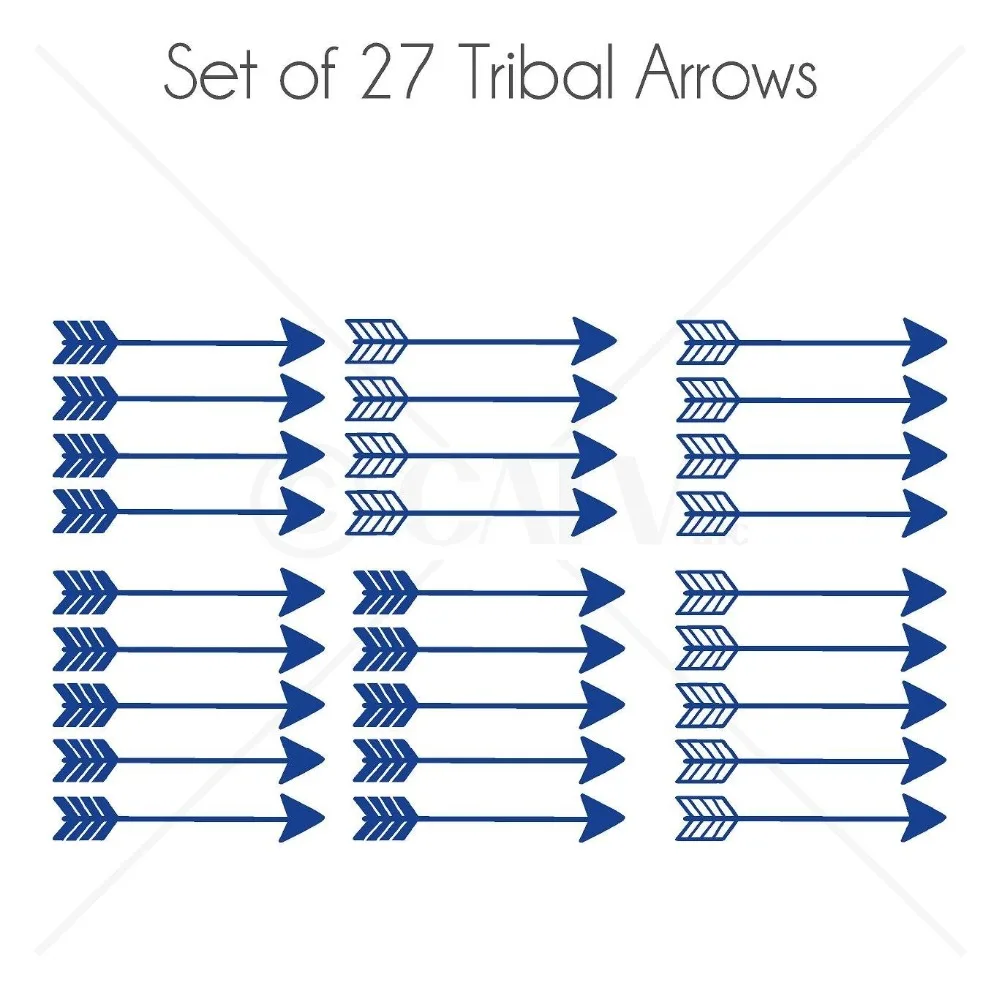 Набор из 27 стрелка наклейки племени стрела настенные виниловые фоны для детской