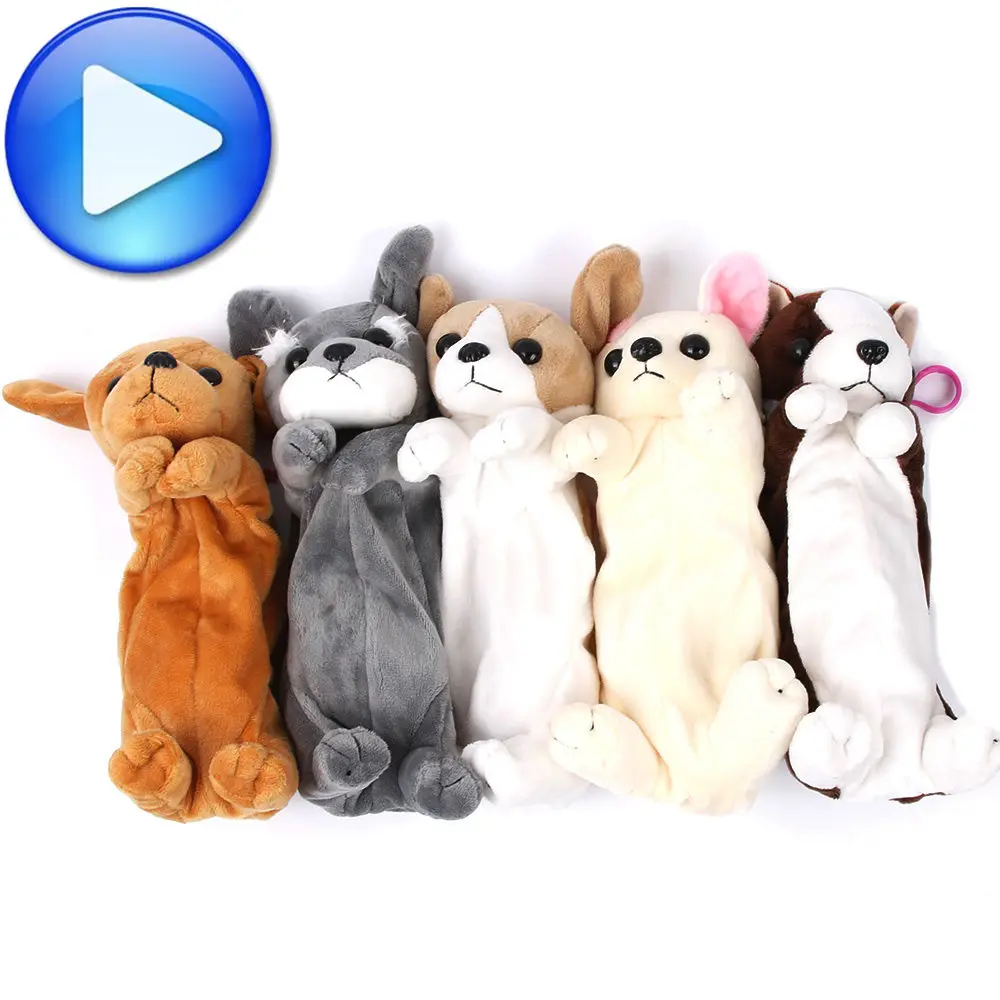 

Мультяшные Плюшевые Чехлы для косметики с собакой, женские сумки для макияжа, модные милые животные, органайзер для косметики для девушек