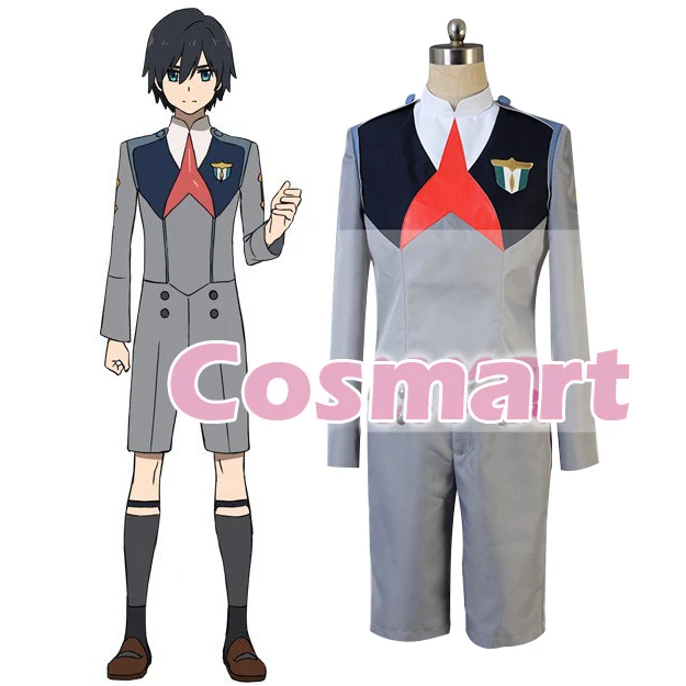 

[Customize]Anime Darling in The Franxx CODE 016 Hiro Role Play Uniform Halloween Cosplay Costume Party Suit For Women Outfit New