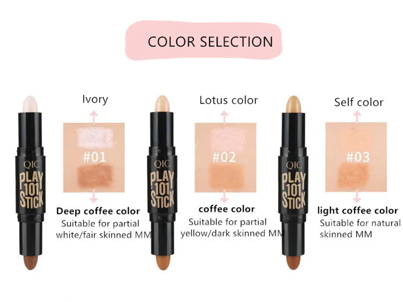 Леди лица изюминка основа базовый контур палочка красота макияж лицо порошок кремовый Блестящий консилер Маскировка ручка макияж