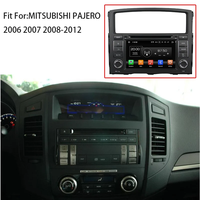 HaiSunny 4G RAM Android 8.0 Car DVD For Mitsubishi Pajero V97 V93 2006-2012 32G Radio GPS Multimedia Player Head Unit | Автомобили и