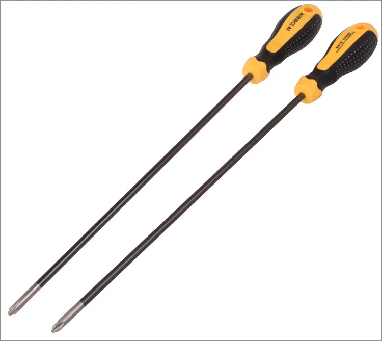 1 шт. отвертка с резиновой нескользящей ручкой 5x150 мм 6x300 6x100 мм|screwdriver slotted|long