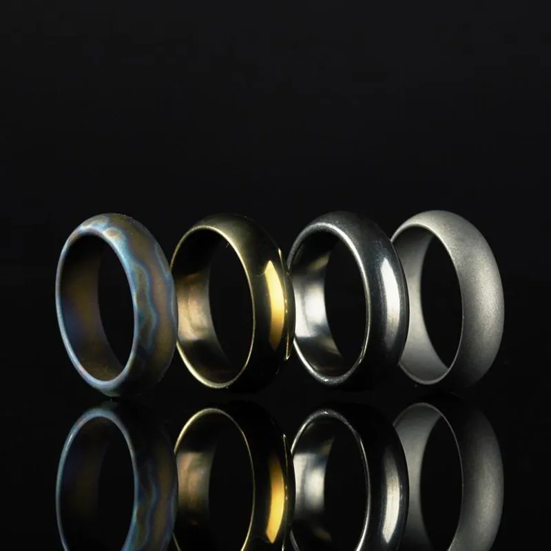 Кольцо из титана для вечерние ного использования 18 мм 4 цвета|jewelry jewelry|jewelry for