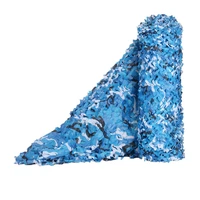 3x3 4x4 sea blue camouflage nets military reinforced for outdoor awning garden decoration shade concealment mesh canopy ocean