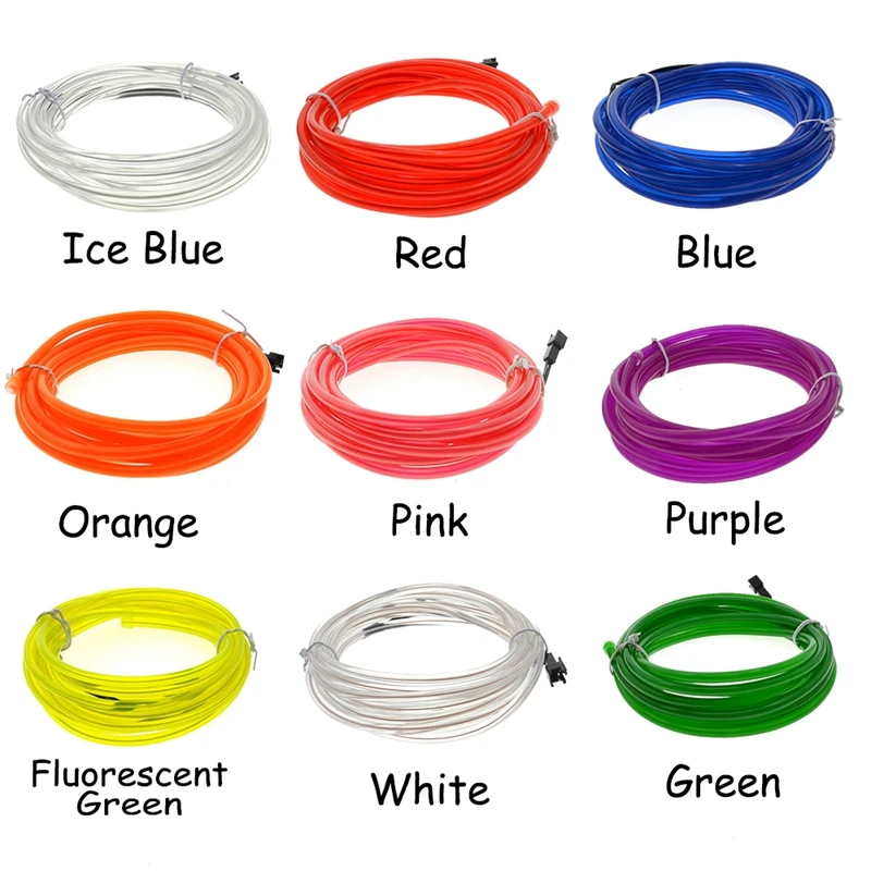 EL провод с неоновым светом для танцевальной вечеринки неоновые светодиодные