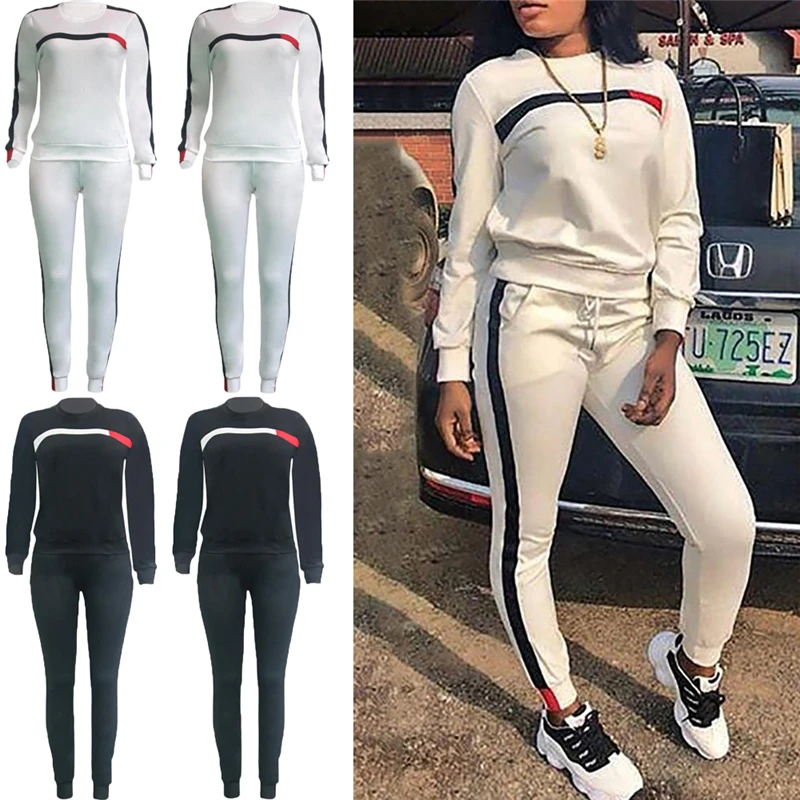 Женский спортивный костюм комплект из 2 предметов: толстовка с длинным рукавом в