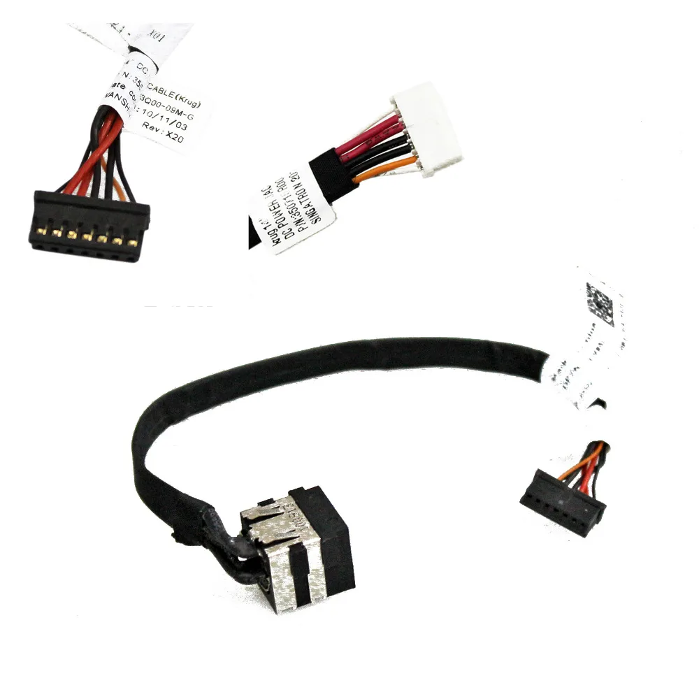 

FOR Dell Latitude E5420 E5520 DC Jack Power Cable Harness P/N: NDKK9 0NDKK9 XW85C 0XW85C 350715R00-H 350715R00-H59-G