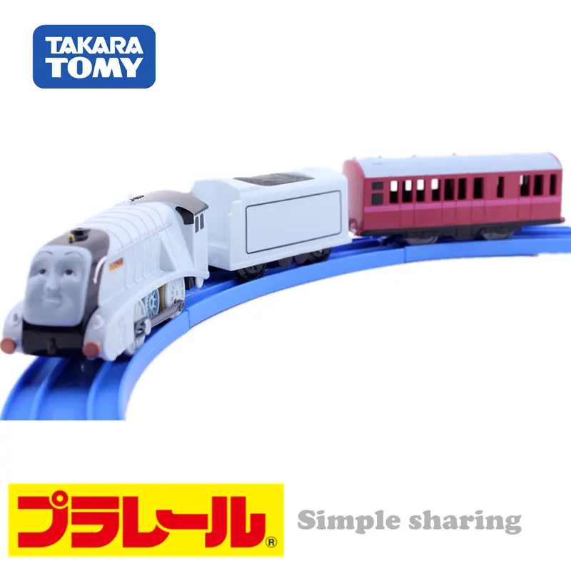 TOMY TRACKMASTER TS 10 And Friends Спенсер с 2 грузовиками моторизованный поп миниатюрный